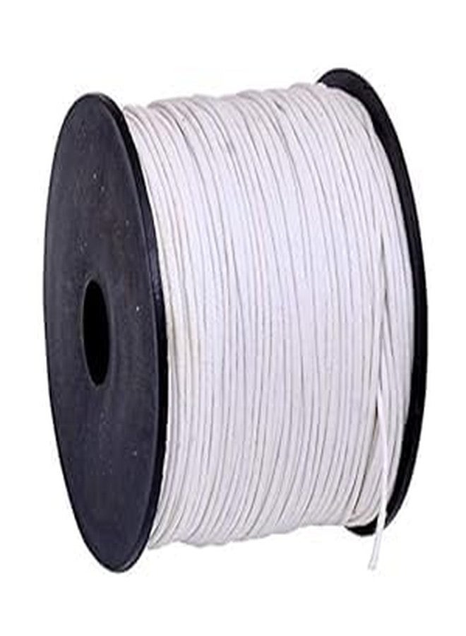 SIJCM 1Mm Thick Cotton Wax Thread Cord for Embroidery, Craft, Bracelet Making Thread, Jewellery Making Thread, Dori/Rope White Color(100 Meter, White), 1 Count - Image 3